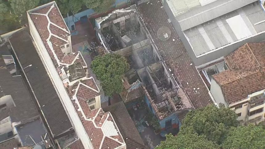Incêndio atinge escola municipal na Tijuca