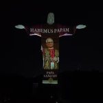 Cristo Redentor recebe projeção em homenagem ao papa Leão XIV