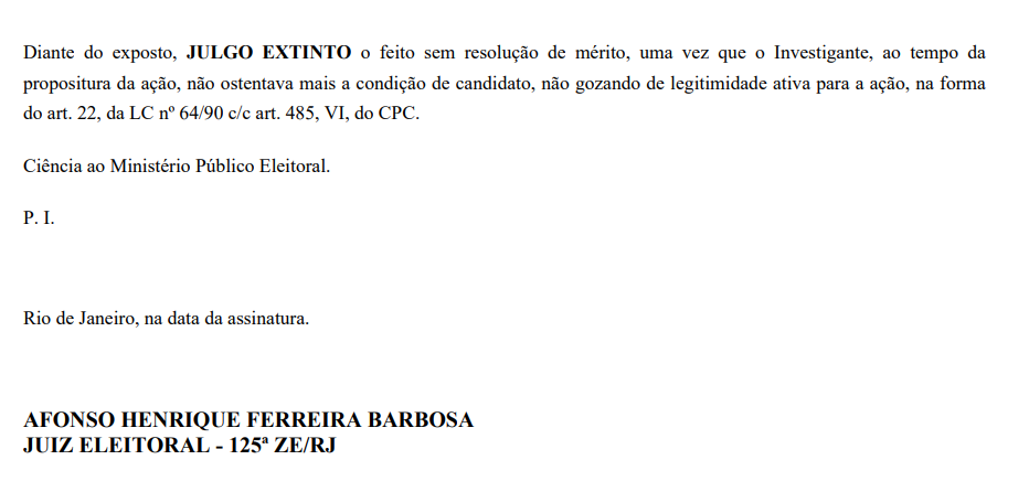 Justiça Eleitoral extingue ação que pedia cassação de Paes e Cavaliere 62 Captura de tela 2025 06 03 151724