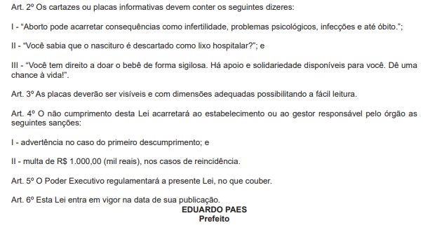Lei que exige cartazes antiaborto em unidades de saúde passa a valer no Rio 63 Captura de tela 2025 06 13 094532