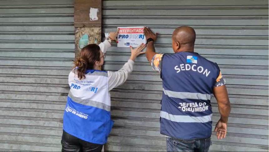 Estabelecimento de Niterói é interditado com mais de uma tonelada de produtos impróprios