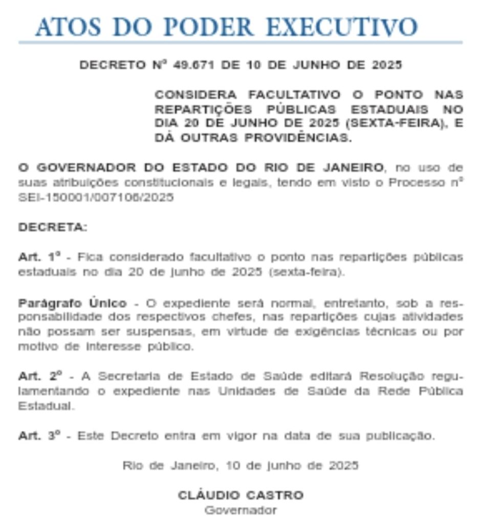 Governador e prefeito decretam ponto facultativo para servidores no dia 20 por Corpus Christi 62 Imagem do WhatsApp de 2025 06 11 as 08.08.45 db5e779c