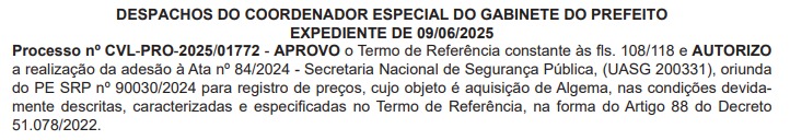 Paes autoriza compra de munições, algemas e uniformes para divisão armada da Guarda 65 Imagem do WhatsApp de 2025 06 16 as 08.13.49 37479b69 1