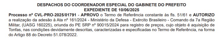 Paes autoriza compra de munições, algemas e uniformes para divisão armada da Guarda 66 Imagem do WhatsApp de 2025 06 16 as 08.16.40 bd8d7a02 1