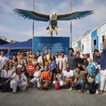 Na quadra da Portela, o encerramento da caminhada por dez pontos da Rota do Samba, com a participação de quatro presidentes vivos da azul e branca de Oswaldo Cruz e Madureira