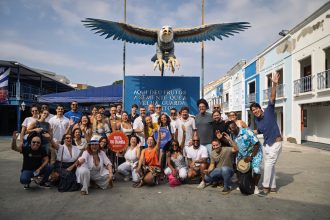 Na quadra da Portela, o encerramento da caminhada por dez pontos da Rota do Samba, com a participação de quatro presidentes vivos da azul e branca de Oswaldo Cruz e Madureira