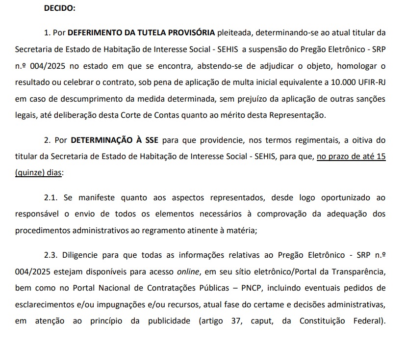 TCE suspende licitação de R$ 425 milhões da Secretaria estadual de Habitação 62 WhatsApp Image 2025 06 02 at 15.25.50