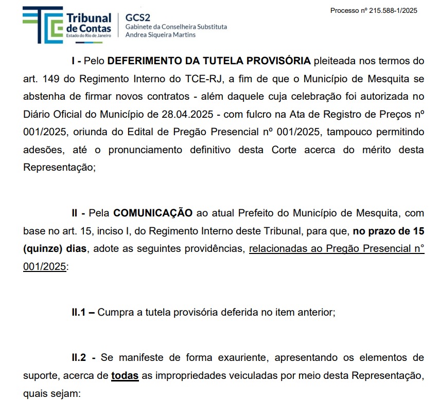 Contratações da Prefeitura de Mesquita são suspensas pelo TCE por suspeita de ilegalidades 62 WhatsApp Image 2025 06 04 at 17.46.34