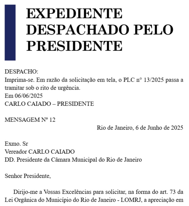 Eduardo Paes pede urgência à Câmara para votar o polêmico projeto da Guarda 62 WhatsApp Image 2025 06 09 at 14.29.47