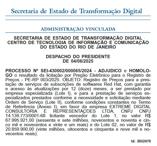 Extreme Digital ganha mais uma licitação no Proderj, agora de até R$ 88,8 milhões 62 WhatsApp Image 2025 06 11 at 12.25.36