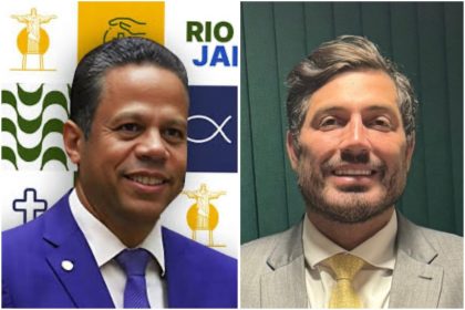 O bispo Luis Carlos (à esquerda) agrada à Igreja Universal; o deputado federal Luciano Vieira, à política: o Republicanos bate o martelo, nesta quarta-feira, sobre quem vai comandar o partido no Rio