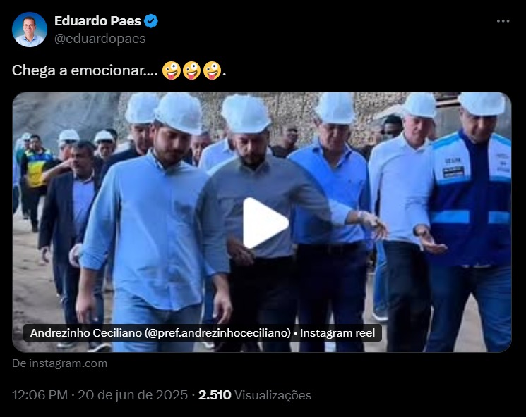 Paes debocha de apoio de Andrezinho Ceciliano a Bacellar: 'chega a emocionar' 62 WhatsApp Image 2025 06 20 at 12.50.13