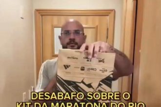 O influenciador digital Ni do Badoque foi às redes protestar contra o clima "tudo por dinheiro" da Maratona do Rio: filas e falta de medalhas entre os problemas da prova de rua mais famosa da cidade