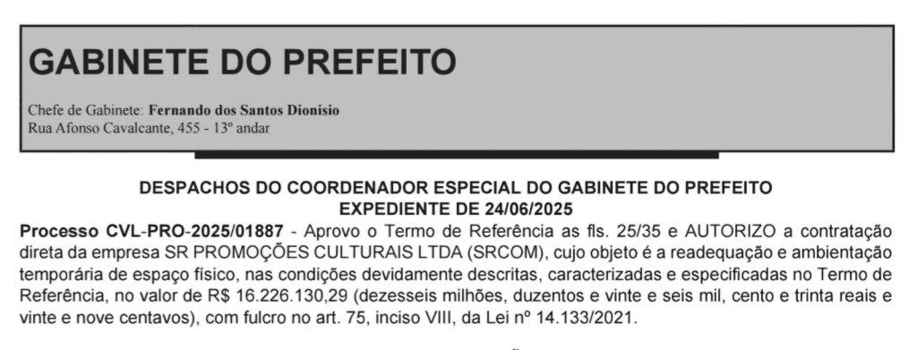 Empresa que faz o réveillon vai montar centro de treinamento da Guarda Municipal armada por R$ 16 milhões e sem licitação 62 WhatsApp Image 2025 06 26 at 12.21.27