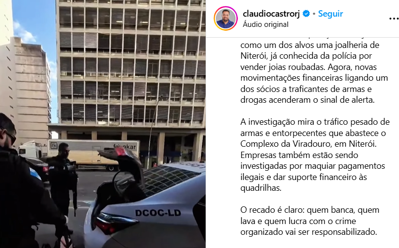 Joalheria de Niterói é alvo de operação por ligação com tráfico no Rio 62 image