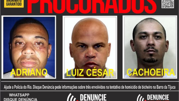 Disque Denúncia busca trio suspeito de atentado contra Vinicius Drumond