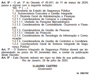 Estado cria sistema integrado para unificar os dados das forças de segurança 65 Captura de tela 2025 07 29 111808