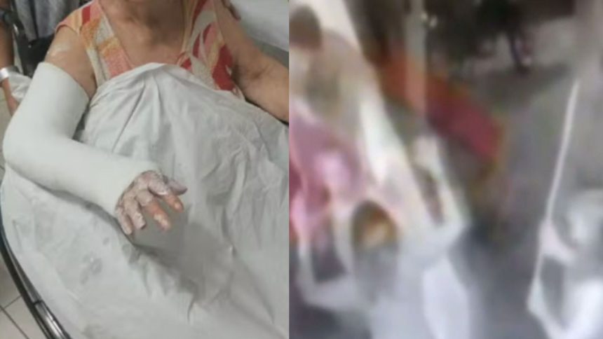 Idosa é agredida com cabo de vassoura durante briga em condomínio; veja o vídeo