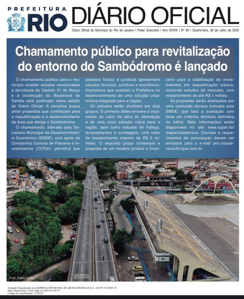 Prefeitura do Rio dá o pontapé inicial para revitalização da área do Sambódromo 62 Imagem do WhatsApp de 2025 07 30 as 06.49.39 3e4eb238