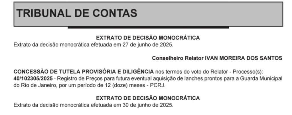 TCM suspende licitação de até R$ 5,5 milhões para compra de lanches da Guarda Municipal 62 WhatsApp Image 2025 07 01 at 20.18.24