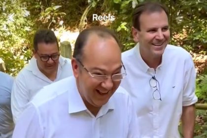 Pastor Everaldo, vice-presidente nacional do Podemos, e o prefeito Eduardo Paes, do PSD: na pré-campanha do alcaide a governador, o apoio de Everaldo tem peso de ouro