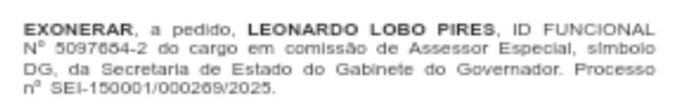 Leonardo Lobo, o ex-secretário de Fazenda que tinha virado assessor, é exonerado do governo do estado 62 WhatsApp Image 2025 07 08 at 08.05.18