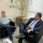 O governador Cláudio Castro com o presidente nacional do PL, Valdemar Costa Neto, em Brasília: a paz está selada no partido