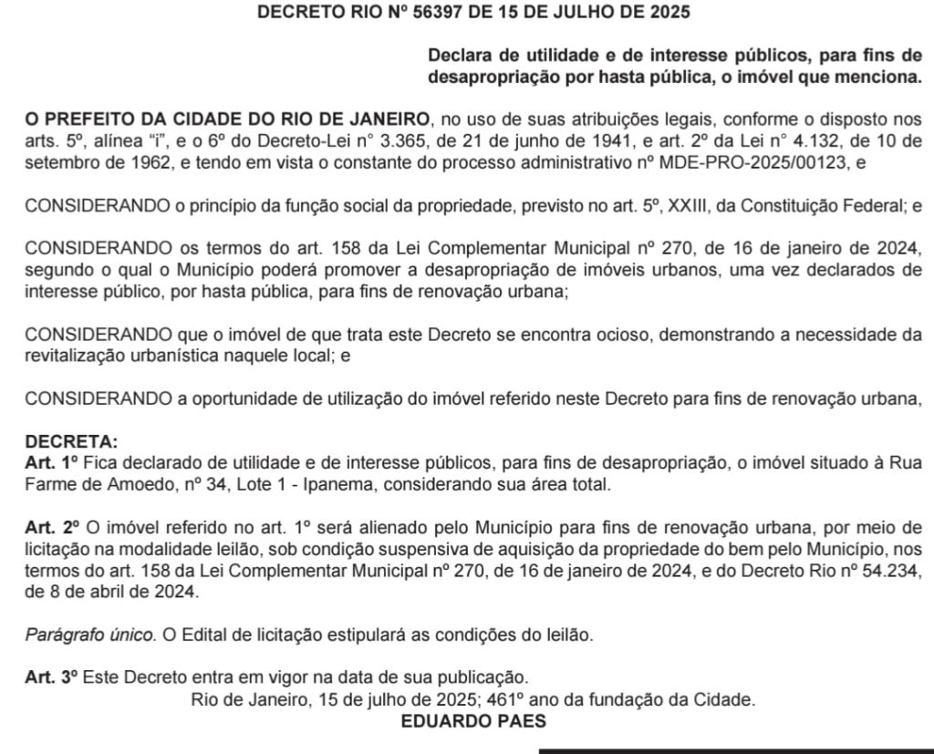 Prefeitura desapropria 16 imóveis na região do Largo São Francisco de Paula 63 Prefeitura desapropria 16 imóveis na região do Largo São Francisco de Paula