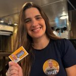 Clarissa Garotinho, em campanha pelo pai, Anthony Garotinho, em 2024: a moça fechou com o Republicanos e vai disputar a eleição no ano que vem