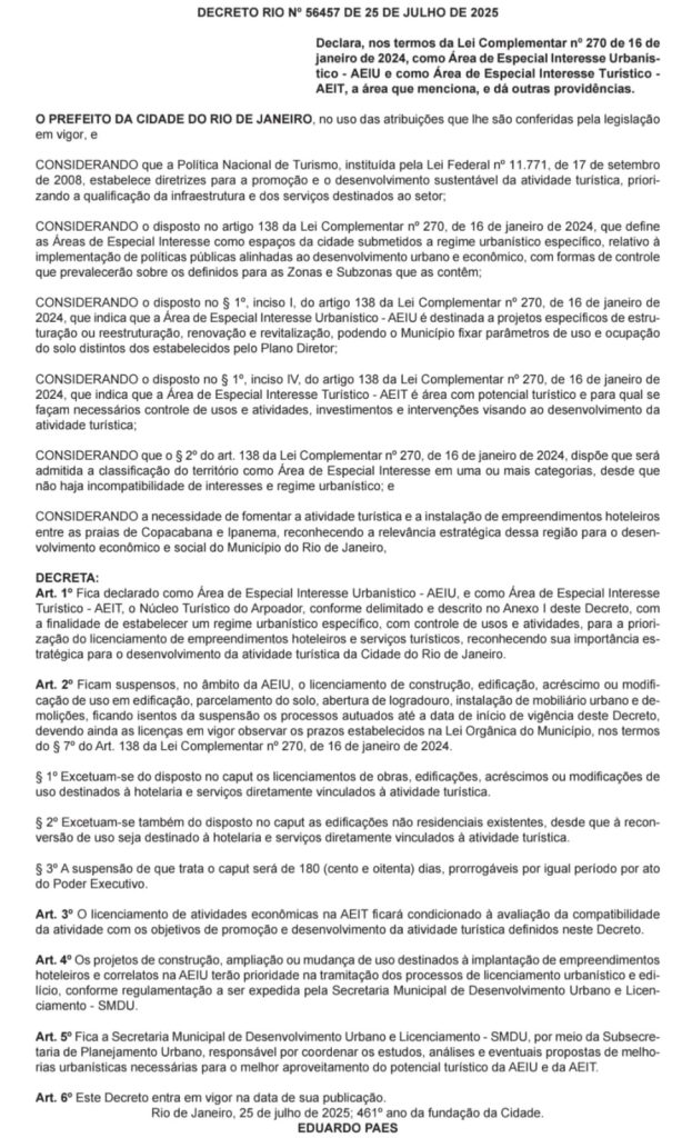 Prefeitura decreta: o Arpoador é área de especial interesse urbanístico e turístico 62 WhatsApp Image 2025 07 28 at 07.10.07