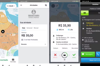 Tráfico cria aplicativo de transporte que lucra R$ 1 milhão por mês: 'O único que passa pela barricada', diz o anúncio