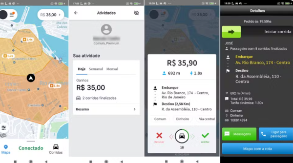 Tráfico cria aplicativo de transporte que lucra R$ 1 milhão por mês: 'O único que passa pela barricada', diz o anúncio