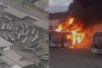 Incêndio destrói ao menos 40 ônibus em garagem na Zona Norte do Rio; veja o vídeo