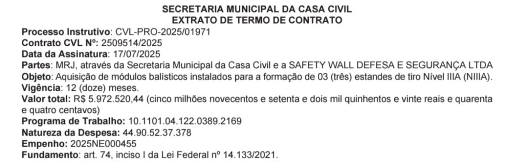 Para treinar a mira: prefeitura vai gastar quase R$ 6 milhões em estandes de tiro para a Guarda armada 62 Para aprender a atirar: prefeitura vai gastar quase R$ 6 milhões em estantes para a Guarda armada
