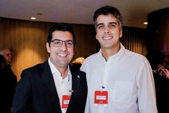 Marcelo Queiroz, o futuro secretário de Administração, e seu fiel escudeiro, Bernardo Egas, nomeado hoje presidente do Instituto de Previdência e Assistência do Município