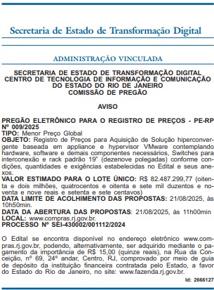 Mais uma do ricaço Proderj: desta vez, uma licitação de até R$ 82,4 milhões para pacotão de TI 62 WhatsApp Image 2025 08 08 at 08.35.52