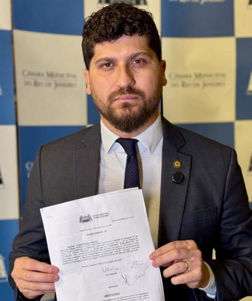O psolista William Siri já protocolou o pedido de CPI para investigar denúncias de uso político nas contratações de terceirizados na Secretaria municipal de Educação