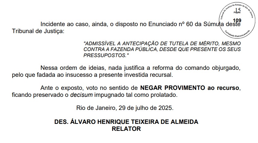Justiça nega recurso e cobra do estado repasse de verbas a hospitais pediátricos da Prefeitura do Rio 62 Justiça nega recurso e cobra do estado repasse de verbas a hospitais pediátricos do município