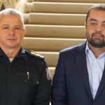 O coronel Marcelo Menezes com Cláudio Castro: o governador desaconselhou o seu secretário de Polícia Militar a se lançar candidato a deputado estadual
