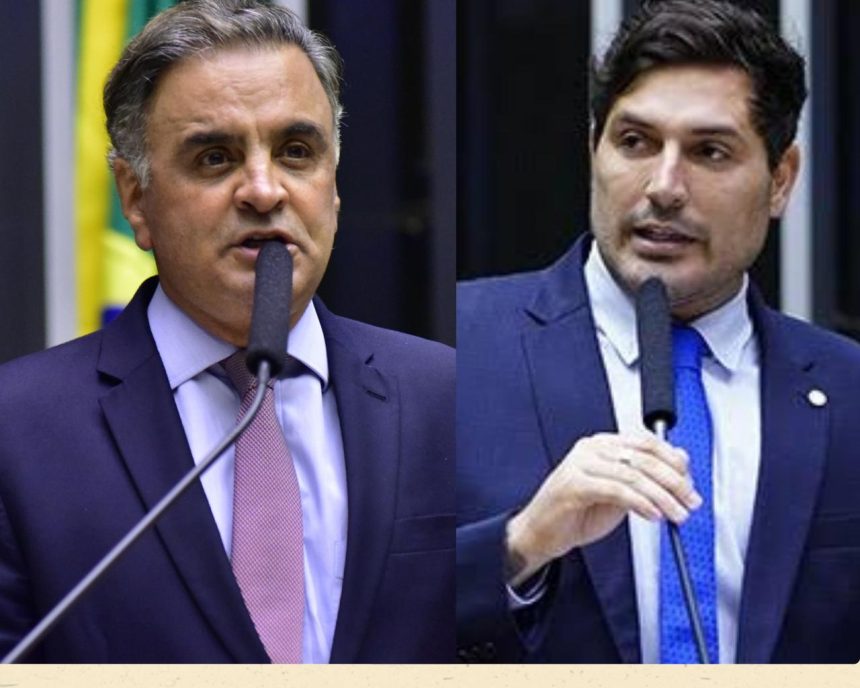 Aécio Neves (à esquerda) está prestes a retomar o comando do PSDB nacional, o que pode atrapalhar (e muito) os planos do carioca Luciano Vieira, que pretendia assumir a presidência do partido no Rio