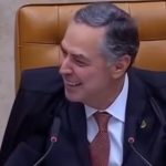 O ministro Luiz Roberto Barroso, presidente do Supremo Tribunal Federal, cai na gargalhada ao fazer um comentário jocoso sobre Mesquita durante uma sessão da corte: ironia irritou a cidade da Baixada Fluminense