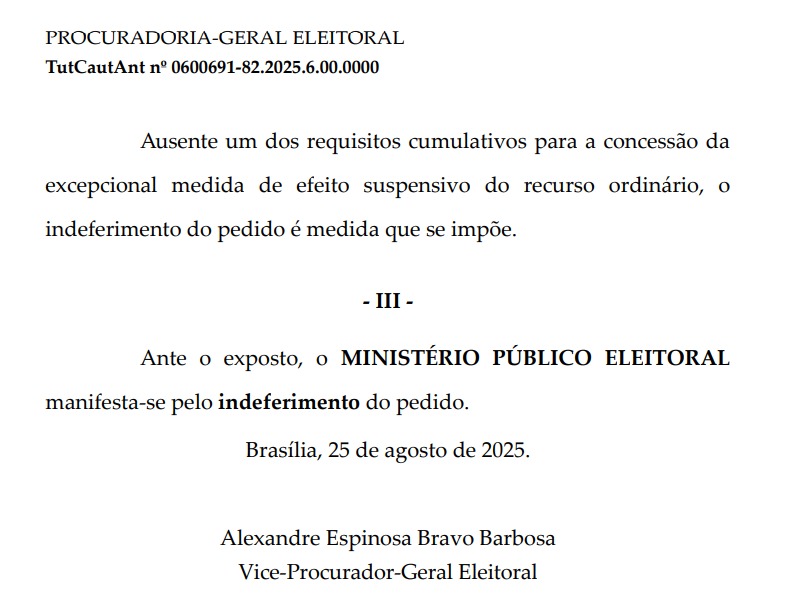 MP se manifesta pela permanência de Ricardo da Karol na Alerj enquanto TSE analisa cassação 62 MP se manifesta pela permanência de Ricardo da Karol na Alerj enquanto TSE analisa cassação