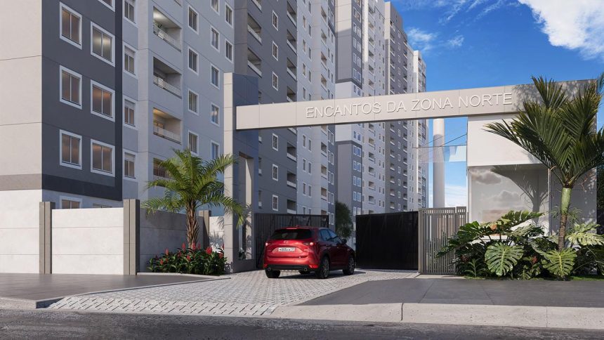 O projeto imobiliário Encantos da Zona Norte, que terá 432 unidades na região de Bonsucesso, é um dos quatro lançamentos programados pela MRV até o fim de 2025