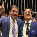 Os presidentes estadual e municipal do PL, Altineu Côrtes e Bruno Bonetti: partido não quer lançar candidato a governador, e diz que a prioridade é ter as duas vagas para o Senado