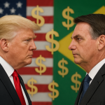 Donald Trump impôs um tarifaço ao Brasil, mas não é por amizade a Jair Bolsonaro