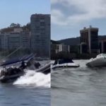 Ressaca no litoral provoca ondas fortes na Enseada de Botafogo e na Mureta da Urca; veja o vídeo