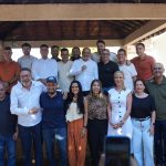 O pré-candidato a governador pelo União, Rodrigo Bacellar e os prefeitos do Norte-Noroeste Fluminense: retomada da campanha a partir de São Fidélis