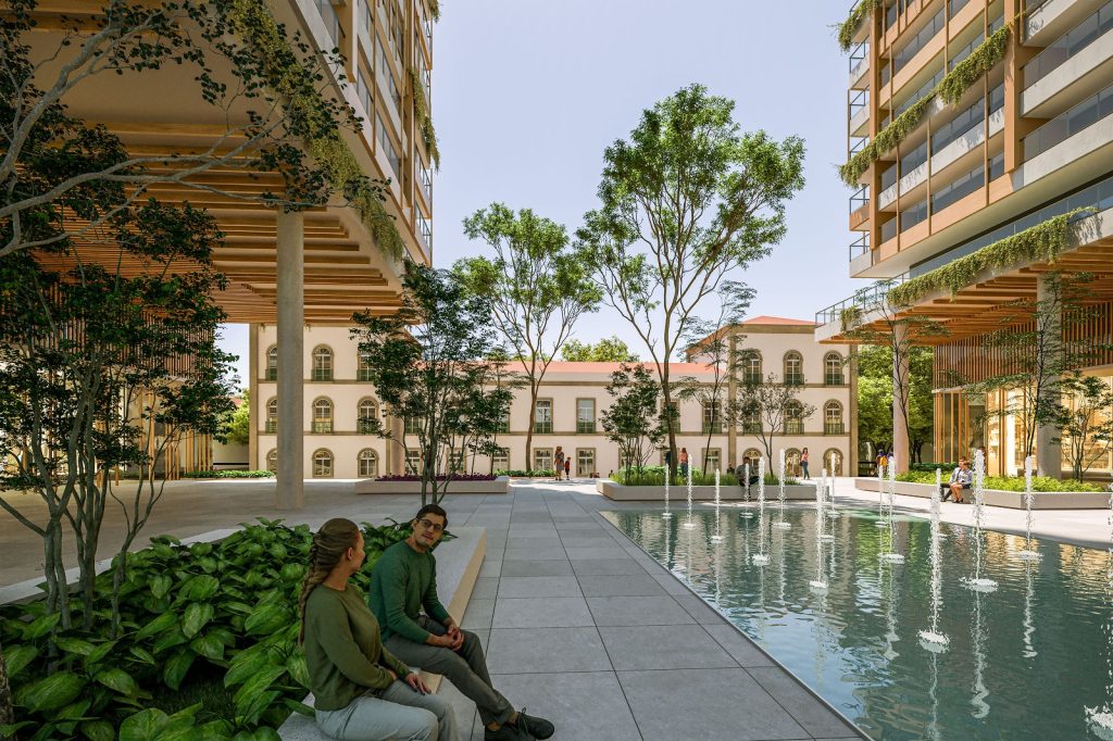 O projeto do empreendimento com praça pública que abriria a vista da Santa Casa da Misericórdia, patrimônio arquitetônico e histórico do Centro que hoje o carioca mal consegue ver, já que está escondida por tapumes e muros