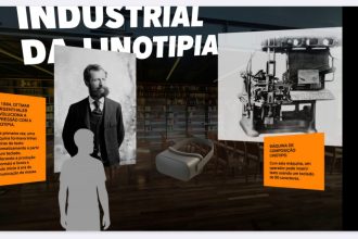 Imagem da exposição imersiva “De onde vem o livro que você lê?”, uma das atrações do III Seminário Internacional Gráfico, parte do calendário “Rio — Capital Mundial do Livro”, na Casa Firjan, em Botafogo.
