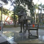 A Praça João Calvino, que será revitalizada pelo Museu do Botequim, e vai ganhar jardins, painéis interativos e roda de samba
